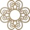 Ekena Millwork Cohen Wood Fretwork Pierced Ceiling Medallion, Birch, 34"OD x 11 5/8"ID x 3/8"T CMWP34X34X0375COBI - alternate 3